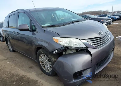 2014 Toyota Sienna Xle V6 8 Passenger из США, поврежденный, VIN 5TDYK3DC1ES473316